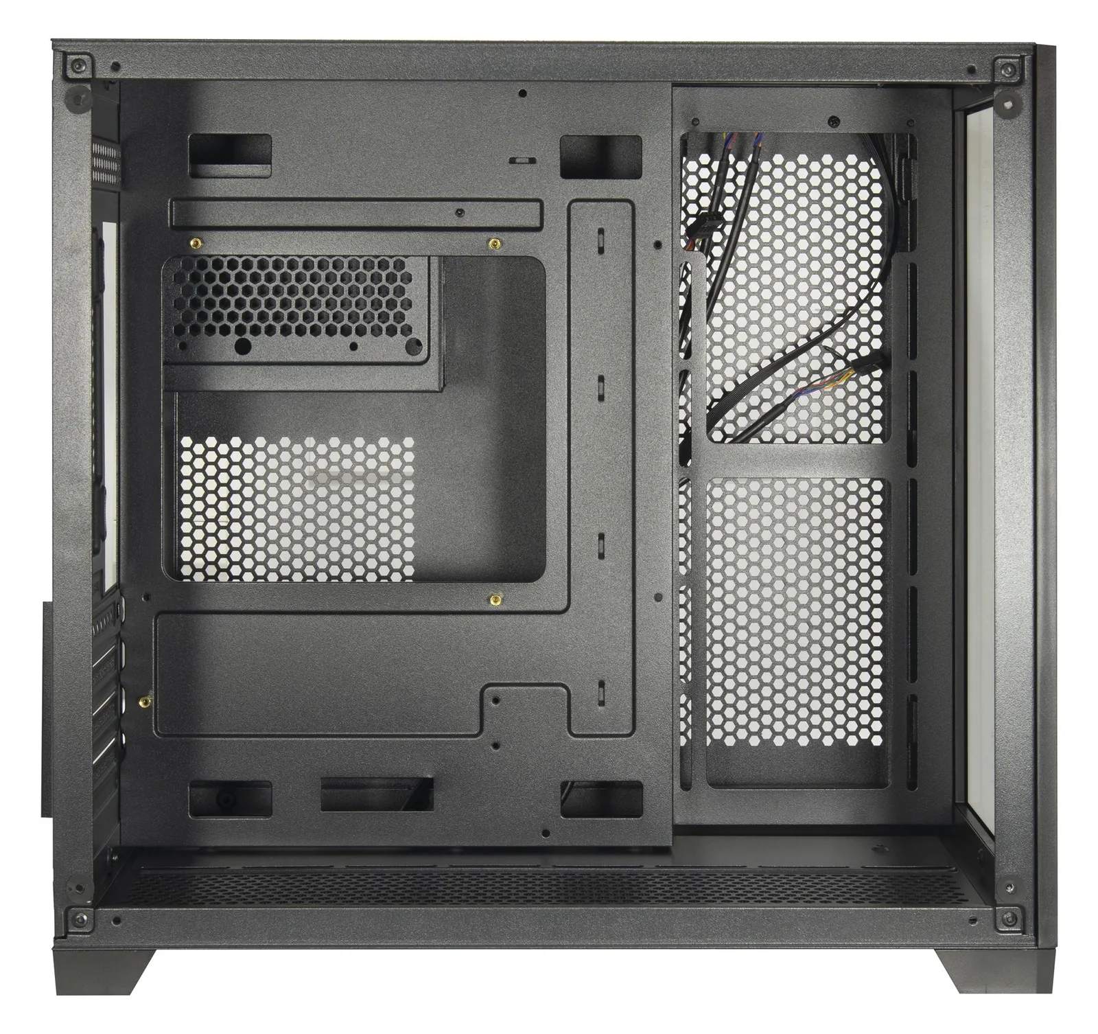 Inter-Tech h C-501 Aspect ATX Gaming Gehäuse Tempered Glass Schwarz - Gehäuse - ATX, Ansicht 4