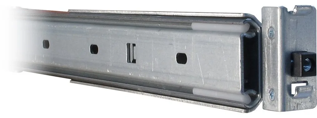 Inter-Tech Teleskopische Gleiter für Rack - Grau - 2U - 48.3 cm (19), Ansicht 2