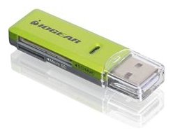 IOGEAR GFR204SD - microSDHC,SD,SDHC,SDXC - Grün - Windows XP - Windows Vista - Windows 7 Mac OS X v10.3.9