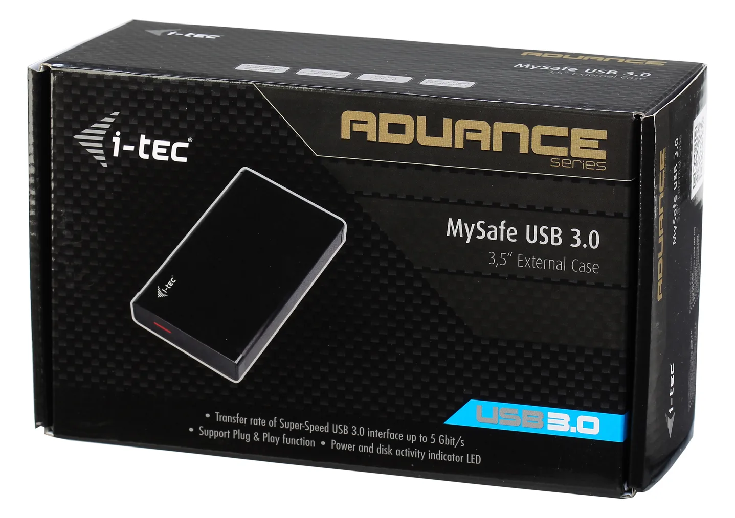 i-tec MySafe Advance - Speichergehäuse mit Netzanzeige, Ein/Aus-Schalter - 3.5 (8.9 cm), Ansicht 2