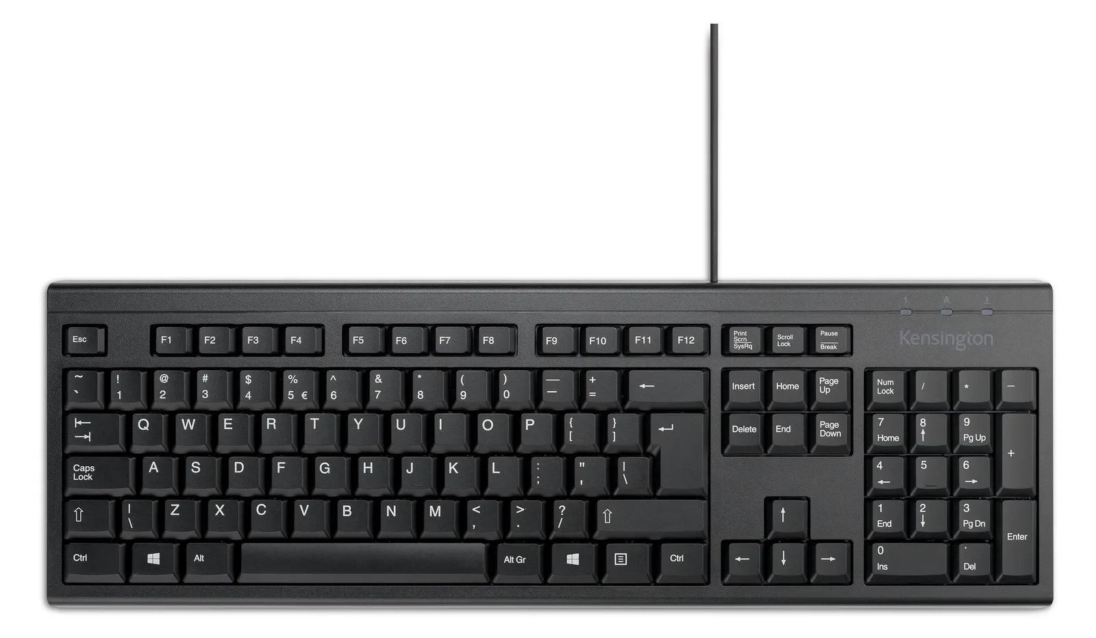 Kensington KB100 EQ - Tastatur - full size - USB - TL: US, QWERTY, Ansicht 2
