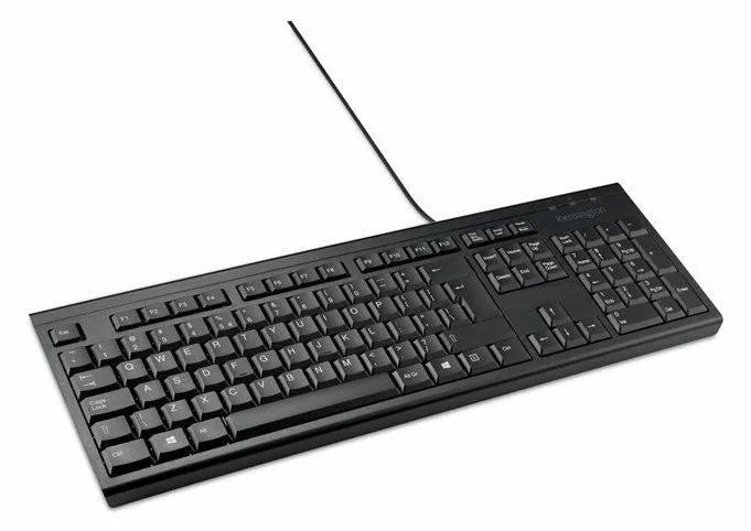 Kensington KB100 EQ - Tastatur - full size - USB - TL: US, QWERTY, Ansicht 3