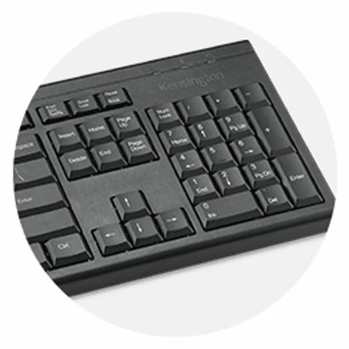 Kensington KB150 EQ - Tastatur - full size - kabellos - TL: US, QWERTY, Ansicht 4