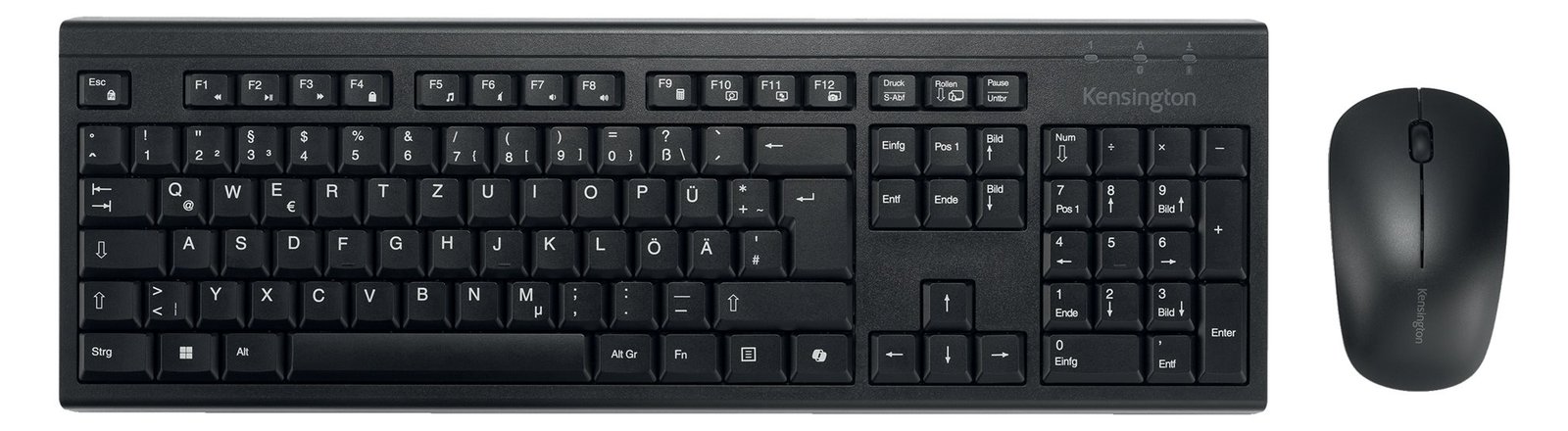 Kensington KM270 EQ - Tastatur-und-Maus-Set - wiederaufladbar - TL: Deutsch, QWERTZ