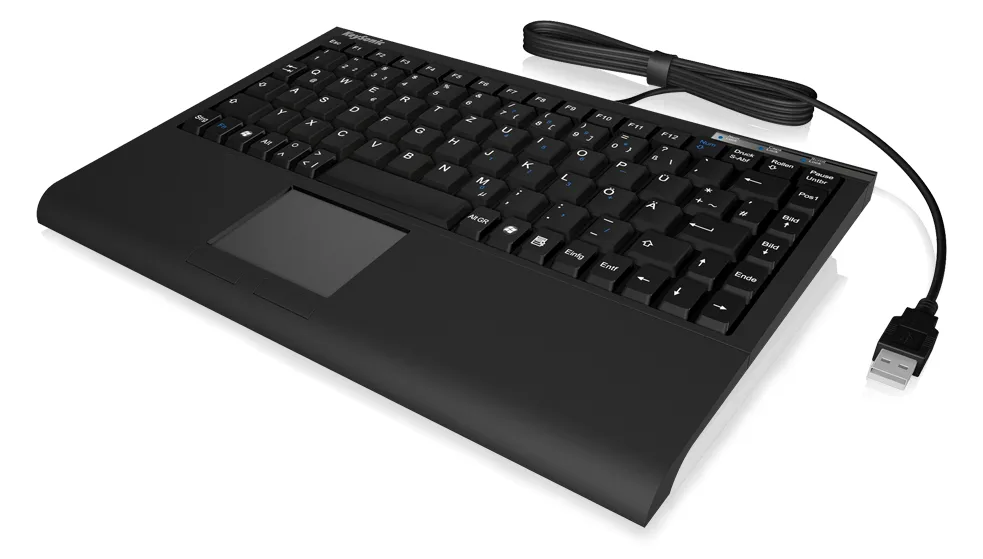 KeySonic ACK-540 U+ - Tastatur - USB - mattschwarz - TL: Deutsch, QWERTZ, Ansicht 4