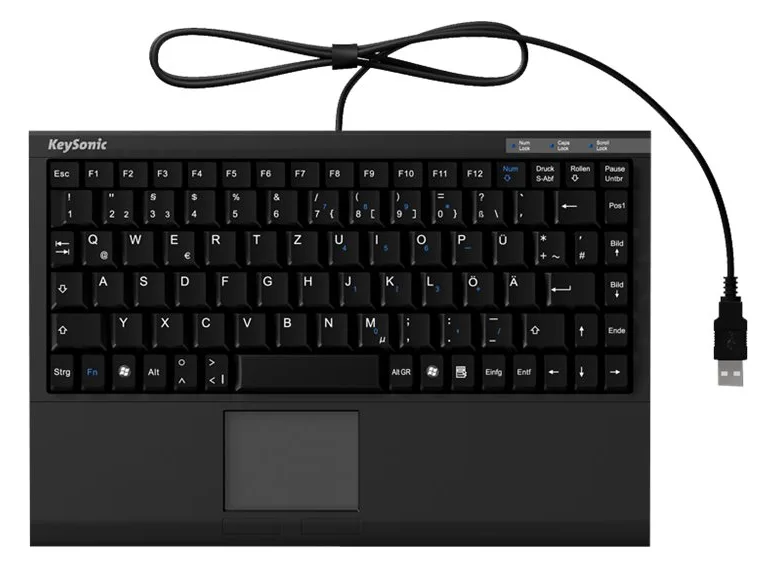 KeySonic ACK-540 U+ - Tastatur - USB - TL: US, QWERTY, Ansicht 4