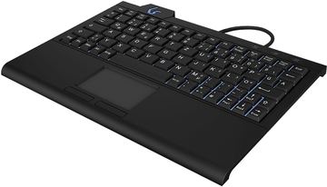 KeySonic KSK-3210ELU - Kabelgebunden - USB - Membran Key Switch - LED - Schwarz - TL: Deutsch, QWERTZ von LumaTech