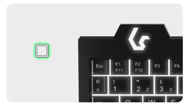 KeySonic KSK-3210ELU - Kabelgebunden - USB - Membran Key Switch - LED - Schwarz - TL: Deutsch, QWERTZ, Ansicht 4