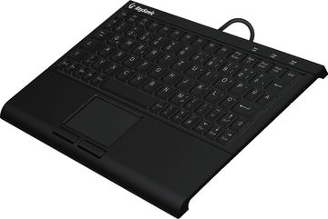 KeySonic KSK-3211ELU - Kabelgebunden - USB - Membran Key Switch - LED - Schwarz - TL: Deutsch, QWERTZ von LumaTech