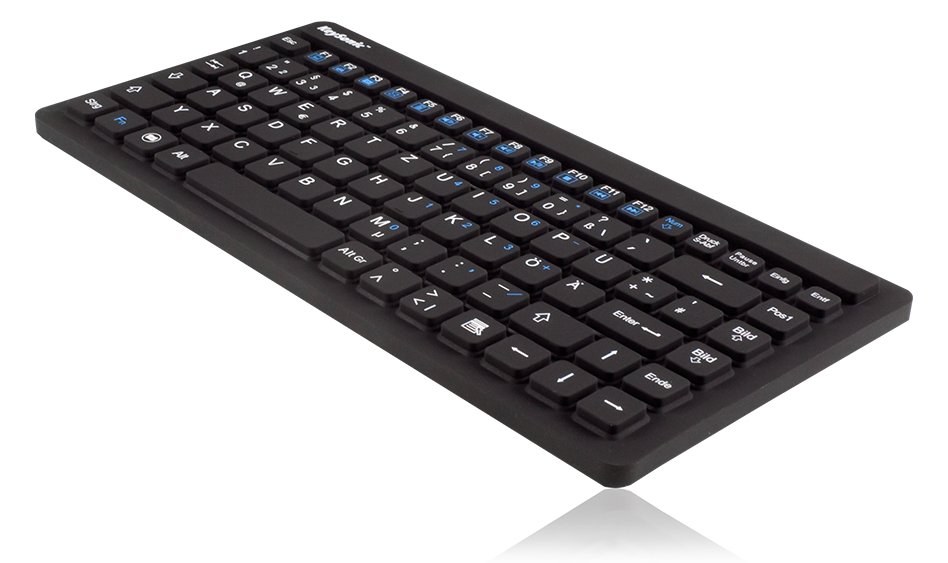 KeySonic KSK-3230IN - Mini - USB - Schwarz - TL: Deutsch, QWERTZ