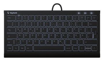 KeySonic KSK-5011ELC - Tastatur - Super-Mini - TL: Deutsch, QWERTZ von LumaTech