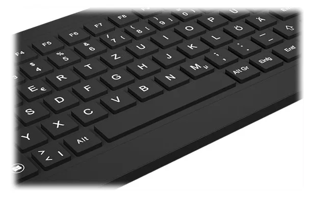 KeySonic KSK-6231 INEL EN - Standard - Verkabelt - USB - Schwarz - TL: UK, QWERTY, Ansicht 2
