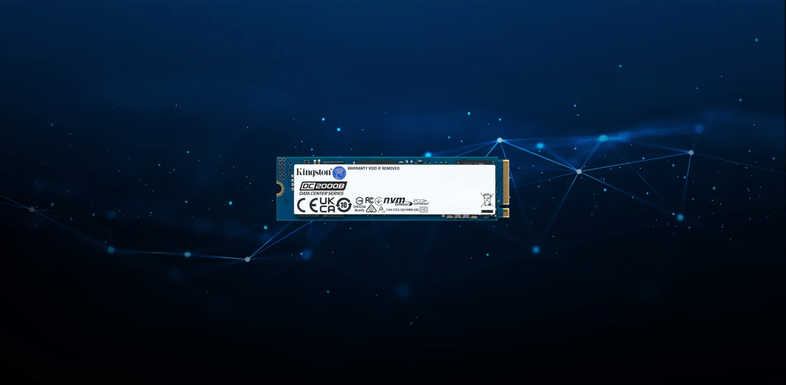 Kingston Data Center DC2000B - SSD - Enterprise - 480 GB - intern - M.2 2280 - PCIe 4.0 x4 (NVMe), Ansicht 3