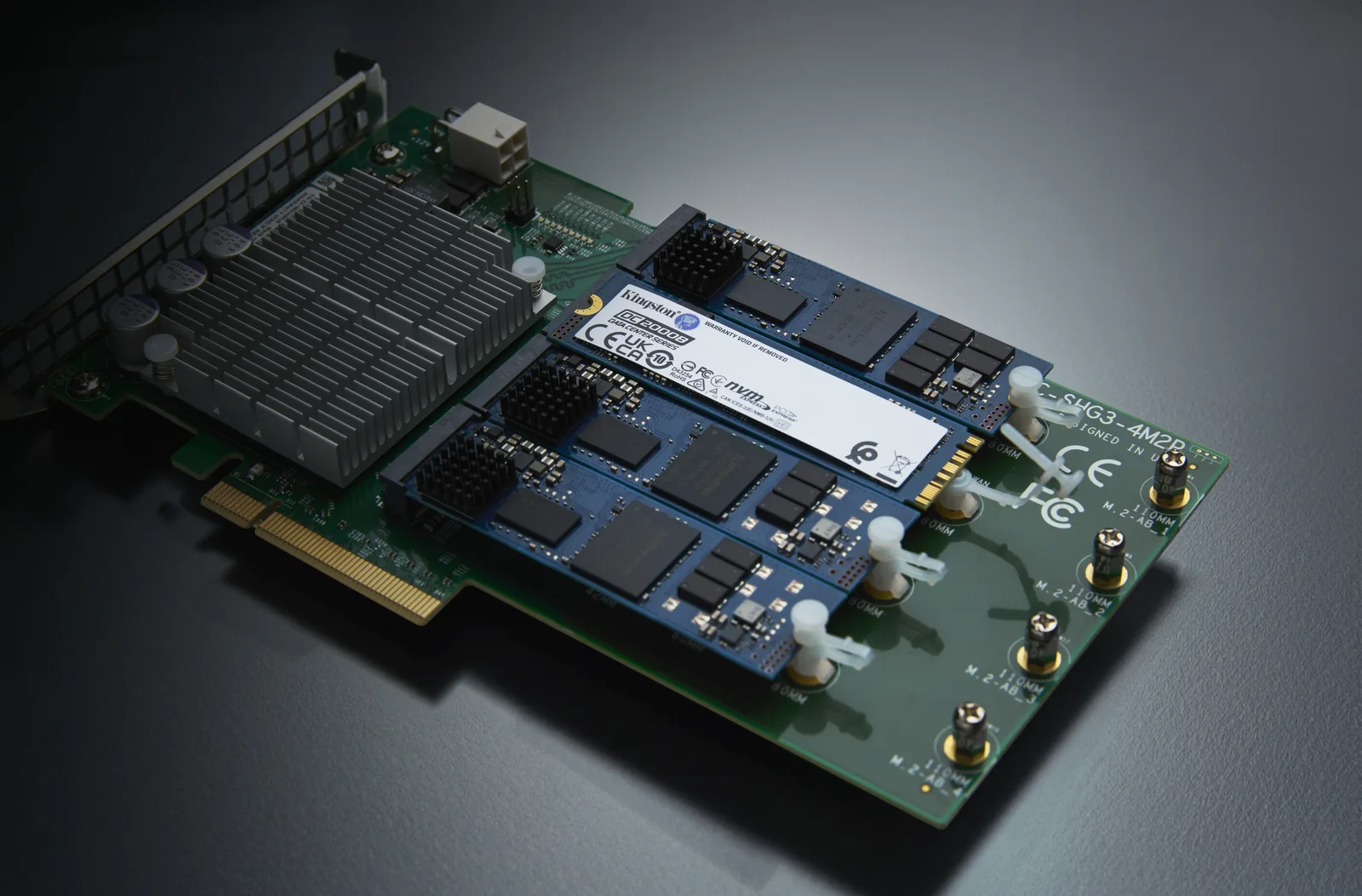 Kingston Data Center DC2000B - SSD - High Performance - 960 GB - intern - M.2 2280 - PCIe 4.0 x4 (NVMe), Ansicht 2