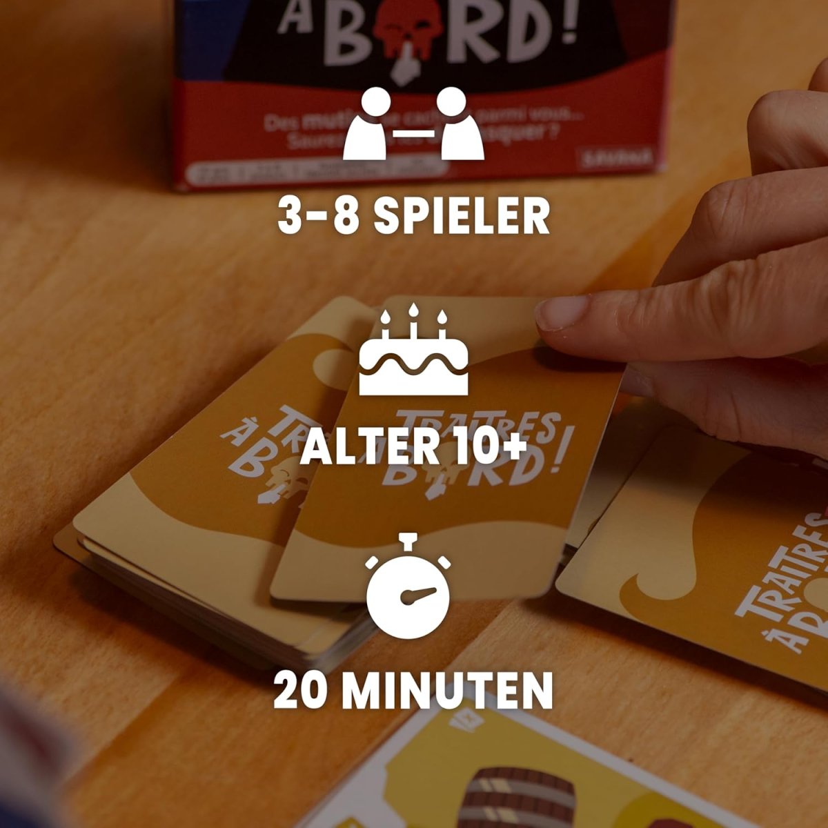 SAVANA Verräter an Bord - Bluffen, Strategie, Spaß, & Verrat | Kartenspiel für Jugendliche & Erwachsene | 3-8 Spieler | Ab 10 Jahren | Gesellschaftsspiel für Familie & Freunde — Bild 3