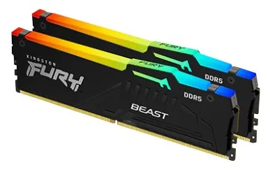 Kingston FURY Beast RGB - DDR5 - Kit - 32 GB: 2 x 16 GB - 5600 MHz 36 Non-ECC, Ansicht 2