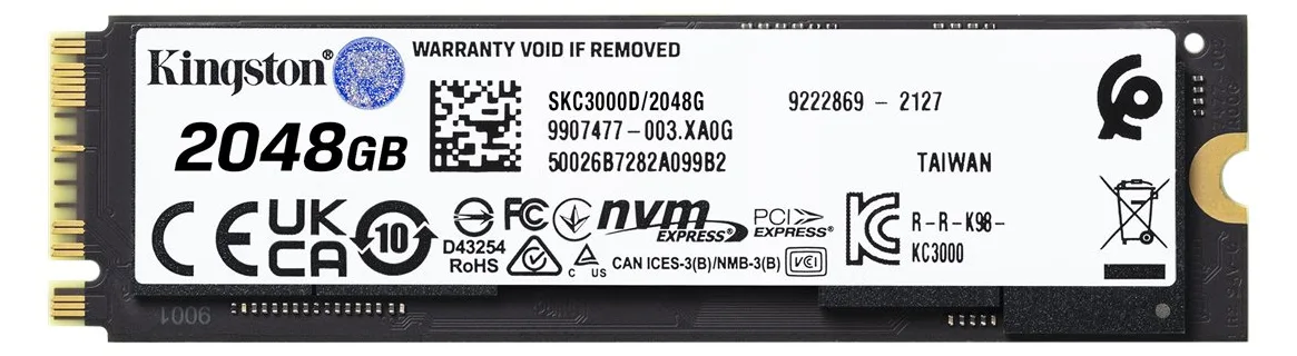 Kingston KC3000 - SSD - 2048 GB - intern - M.2 2280 - PCIe 4.0 (NVMe), Ansicht 4