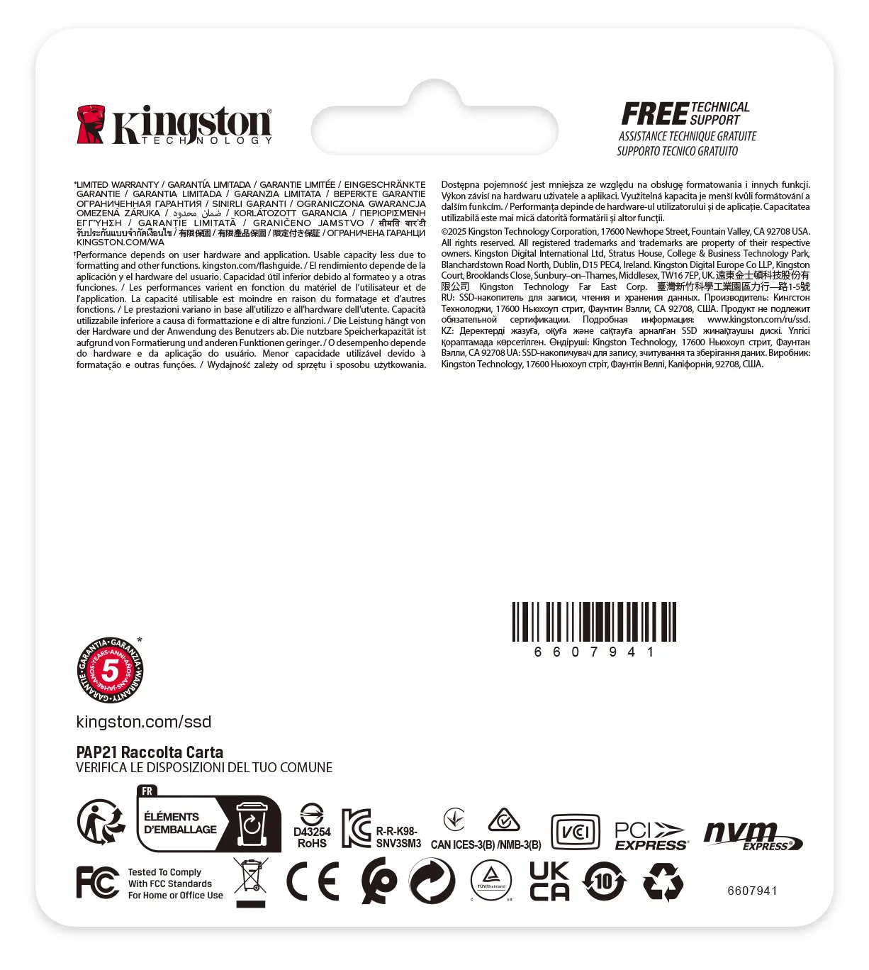 Kingston NV3 - SSD - 1 TB - intern - M.2 2230 - PCIe 4.0 x4 (NVMe), Ansicht 3