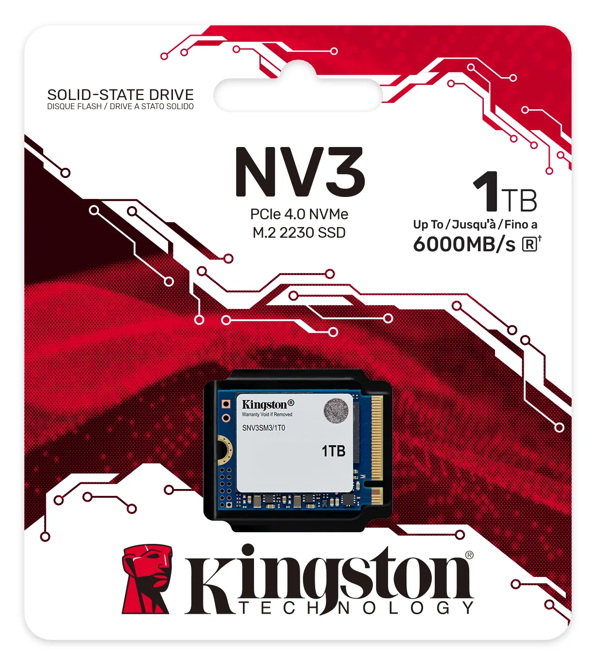 Kingston NV3 - SSD - 1 TB - intern - M.2 2230 - PCIe 4.0 x4 (NVMe), Ansicht 4