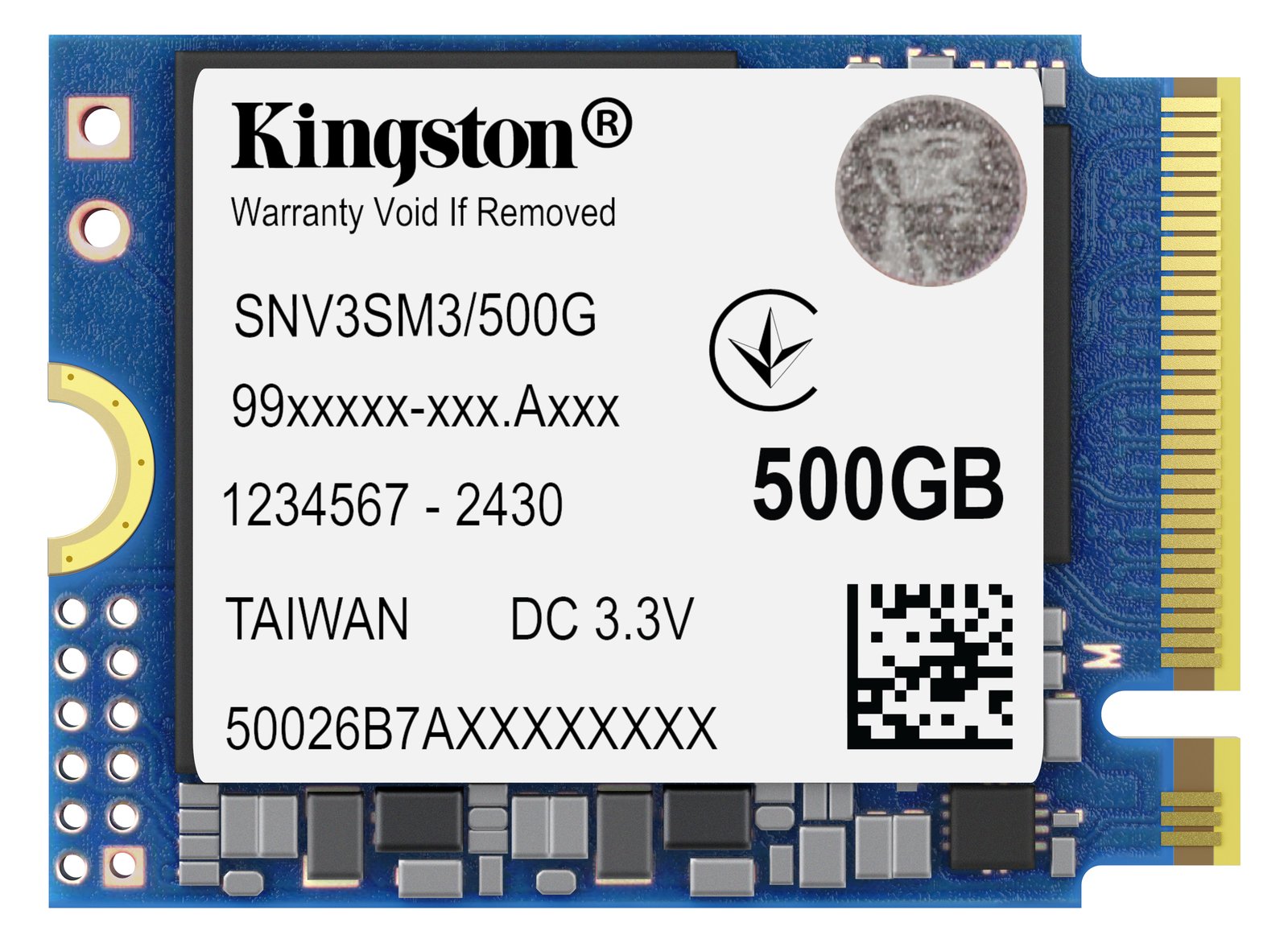 Kingston NV3 - SSD - 500 GB - intern - M.2 2230 - PCIe 4.0 x4 (NVMe)
