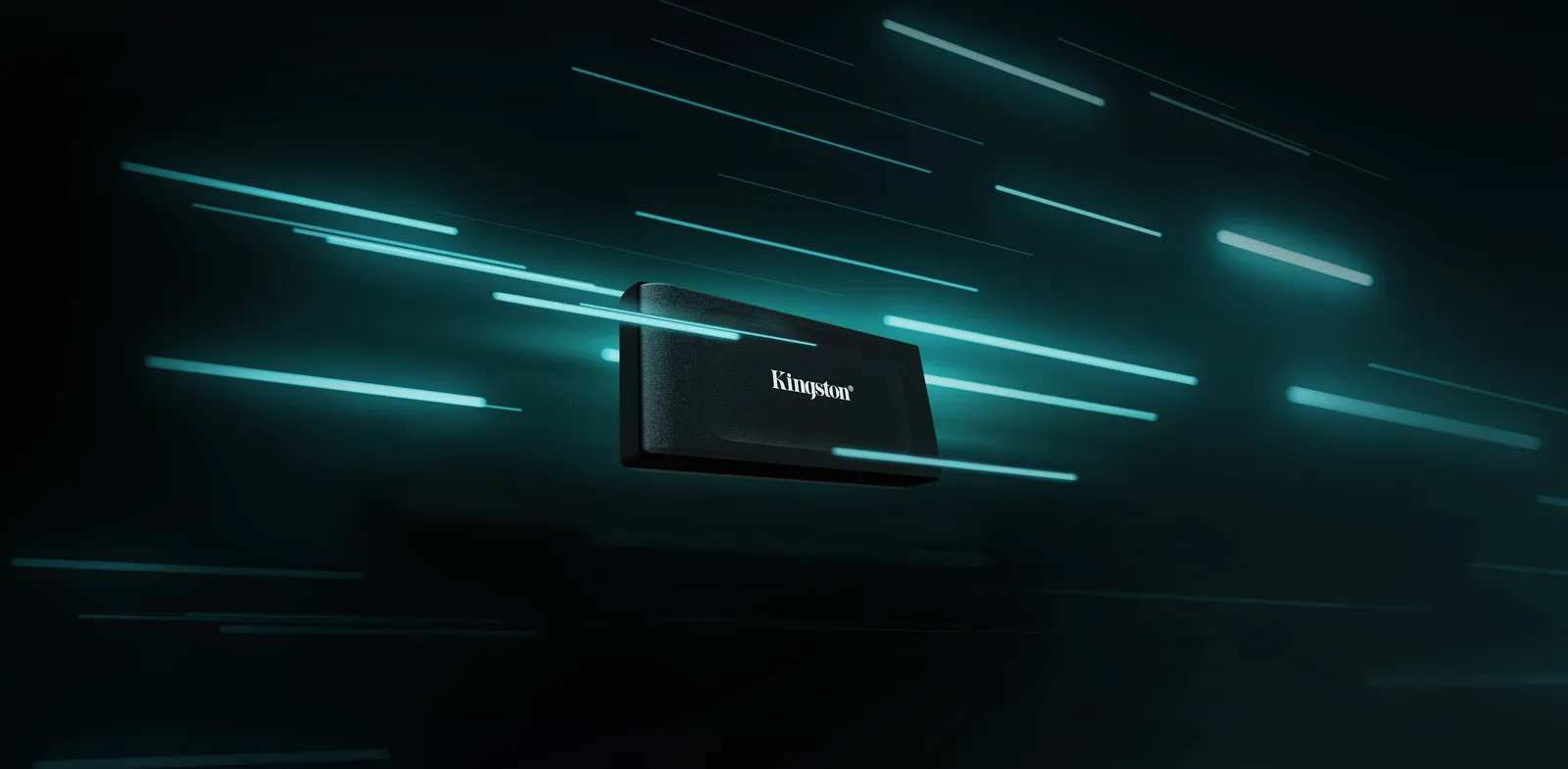 Kingston XS1000 - SSD - 1 TB - extern (tragbar) - USB 3.2 Gen 2 (USB-C Steckverbinder) - schwarz, Ansicht 4