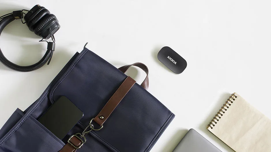 Kioxia EXCERIA PLUS G2 - SSD - verschlüsselt - 1 TB - extern (tragbar), Ansicht 4