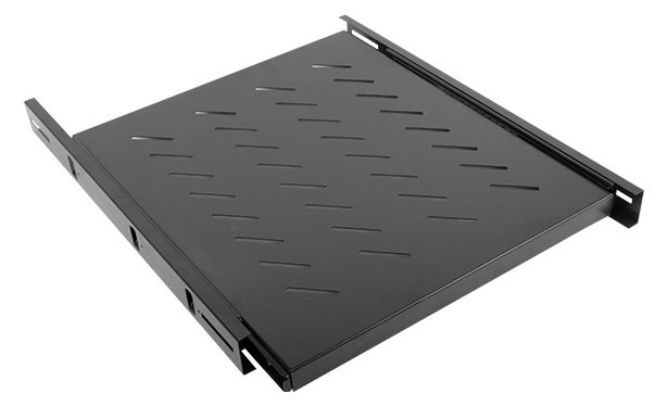 Lanberg AK-1007-B - Verstellbares Regal - Schwarz - 60 kg - 1U - 48,3 cm (19 Zoll) - 465 mm von LumaTech