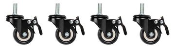 Lanberg AK-1601-B - Lenkrolle - Schwarz - 4 Stück(e) von LumaTech