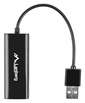 Lanberg NC-0100-01 - Schwarz - 20 g - 1 Stück(e) - 10 Gbit/s - 0,15 m, Ansicht 3