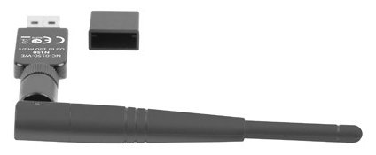 Lanberg NC-0150-WE - Kabellos - USB - WLAN - 2400 Mbit/s - Schwarz