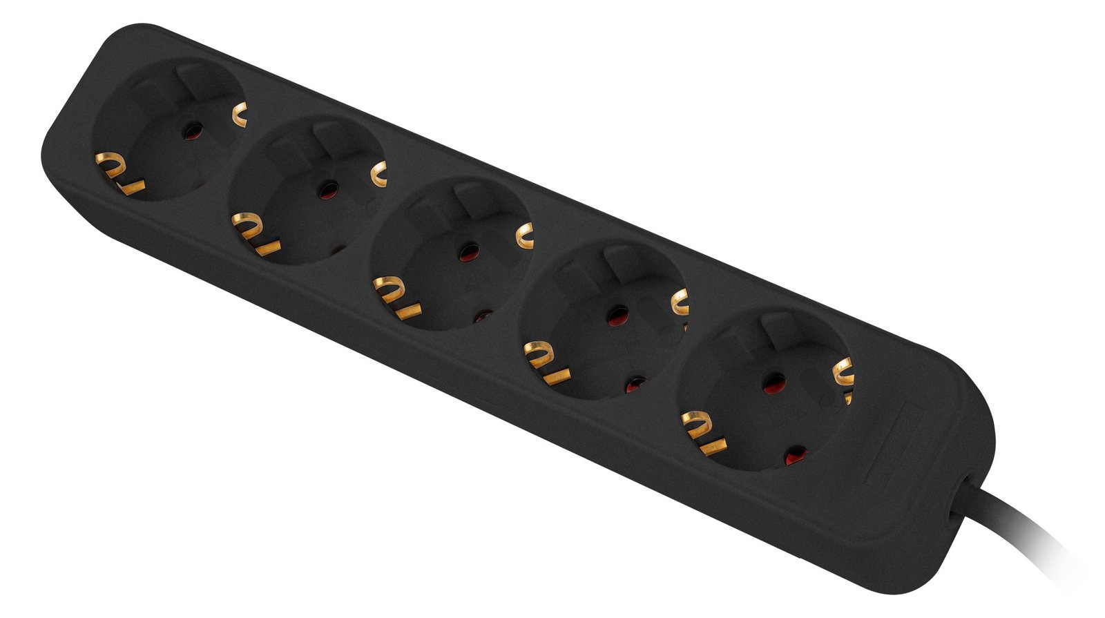 Lanberg PS0-05F-0150-BK - 1,5 m - Drinnen - Typ F - Type F (CEE 7/4) - IP20 - Schwarz