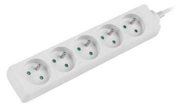 Lanberg Steckdosenleiste 5x 230V FRANZOES. ST. weiß - Steckdosenleiste von LumaTech