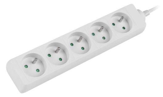 Lanberg Steckdosenleiste 5x 230V FRANZOES. ST. weiß - Steckdosenleiste