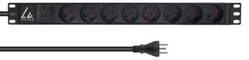 Lanview 19´` rack mount power strip 13A with 8 x type K von LumaTech