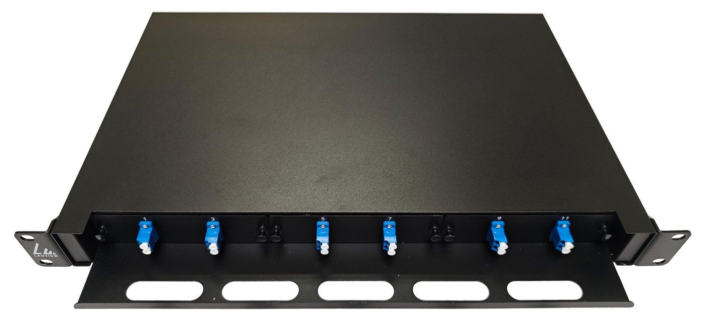 Lanview Fiber Optic Sliding Panel ODF LC SM OS2 12 Cores von LumaTech