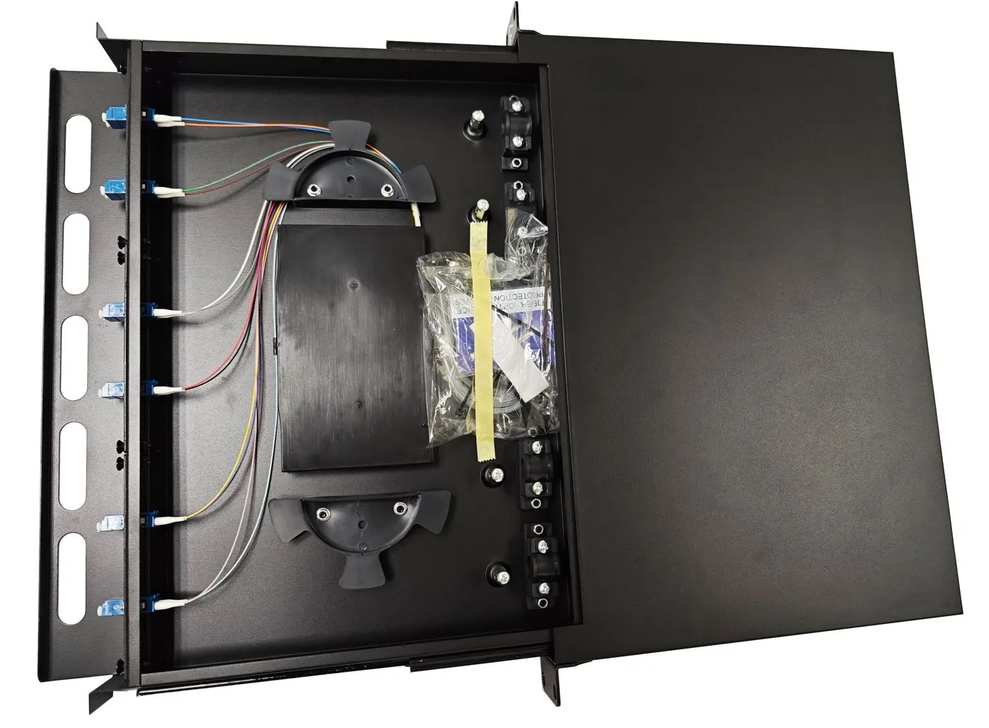 Lanview Fiber Optic Sliding Panel ODF LC SM OS2 12 Cores, Ansicht 2