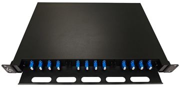 Lanview Fiber Optic Sliding Panel ODF LC SM OS2 24 Cores von LumaTech