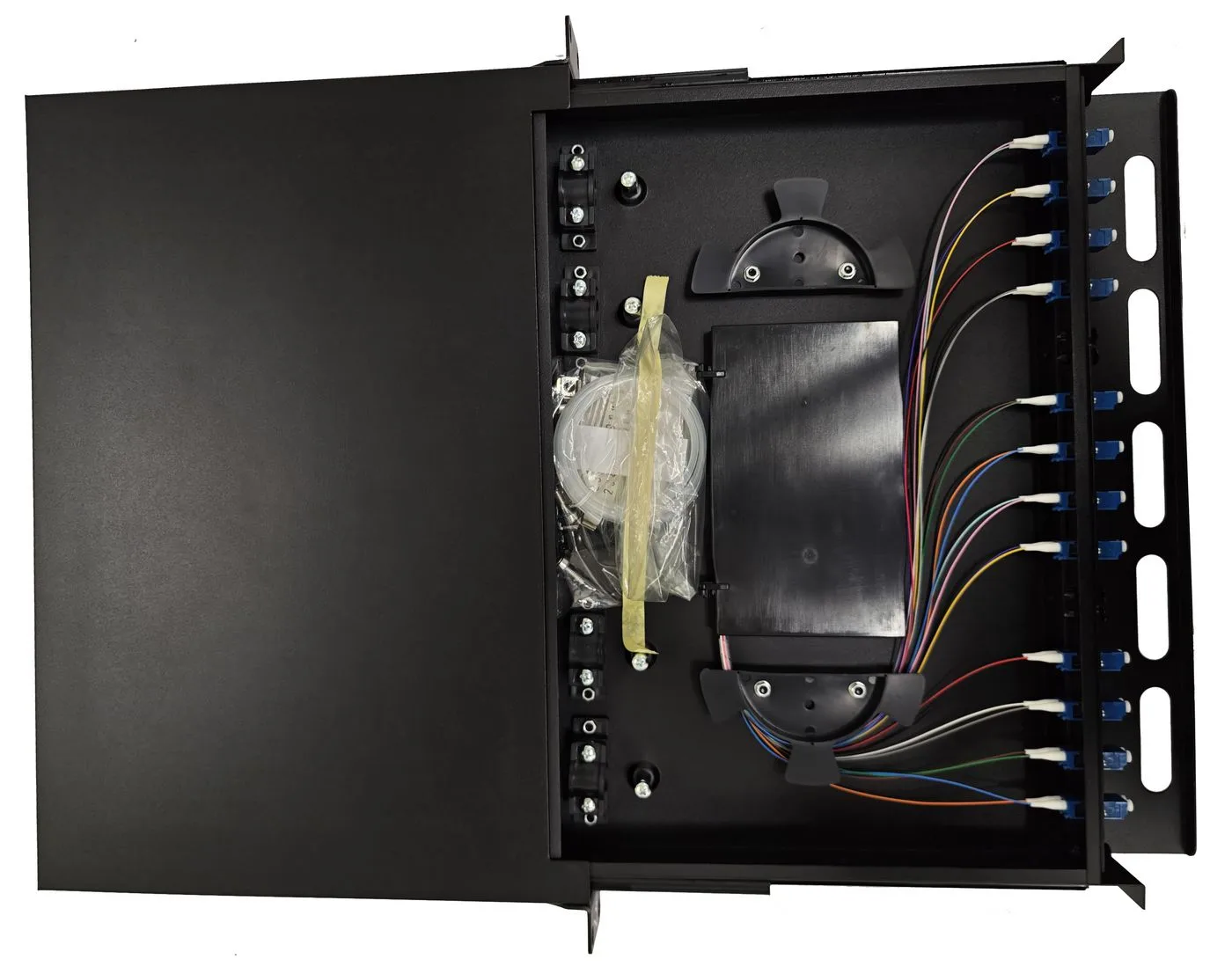 Lanview Fiber Optic Sliding Panel ODF LC SM OS2 24 Cores, Ansicht 2