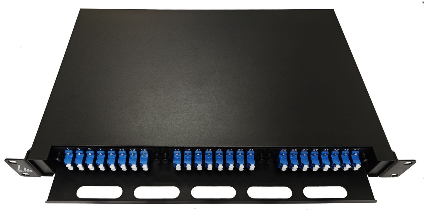 Lanview Fiber Optic Sliding Panel ODF LC SM OS2 48 Cores von LumaTech