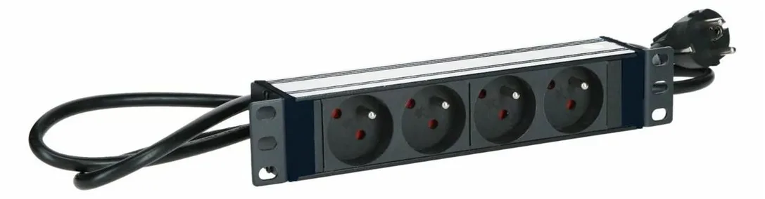 Lanview LOGON TUPS039 - Stromverteiler - Schwarz - Aluminium - 2 m - 4 AC-Ausgänge - 25,4 cm (10), Ansicht 3