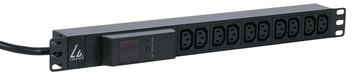 Lanview LVR261877 - Messgerät - 1U - Einphasig - Horizontal - Schwarz - 10 AC-Ausgänge von LumaTech