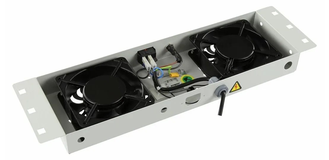 Lanview RAF115WH-UK - Weiß - 2 Lüfter - 1U - 487 mm - 133 mm - 45 mm, Ansicht 2
