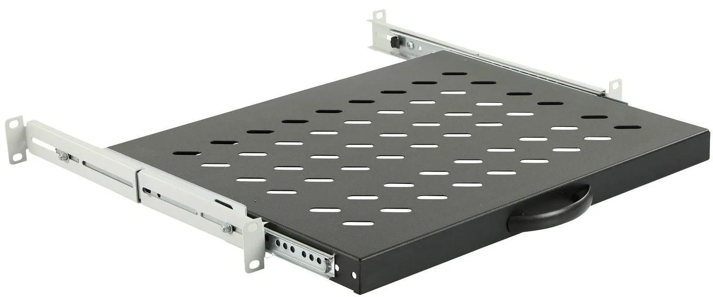 Lanview RAS605BL - Schwarz - 1U - 19 - Oval - 465 mm - 525 mm, Ansicht 2