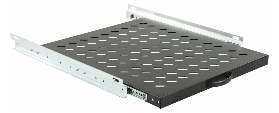 Lanview RAS605BL - Schwarz - 1U - 19 - Oval - 465 mm - 525 mm, Ansicht 3