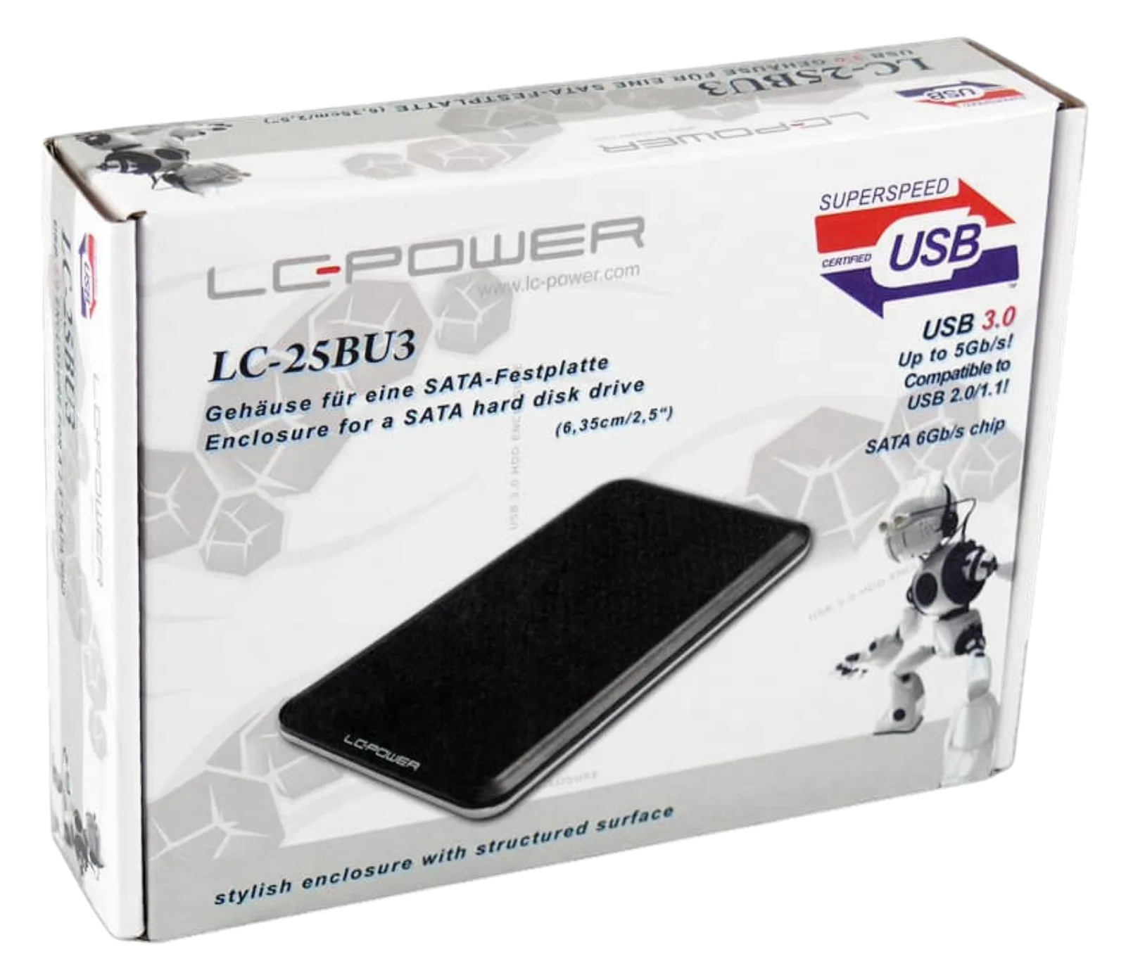 LC-Power LC-25BU3 - Speichergehäuse - 2.5 (6.4 cm), Ansicht 2