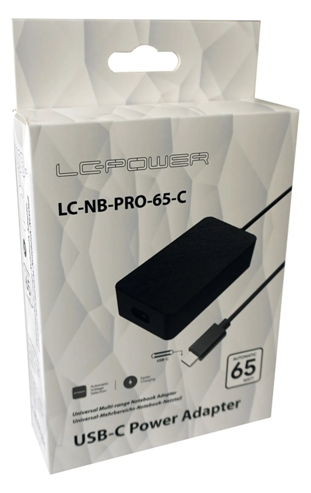 LC-Power LC-NB-PRO-65-C - Netzteil - Wechselstrom 110-240 V, Ansicht 5