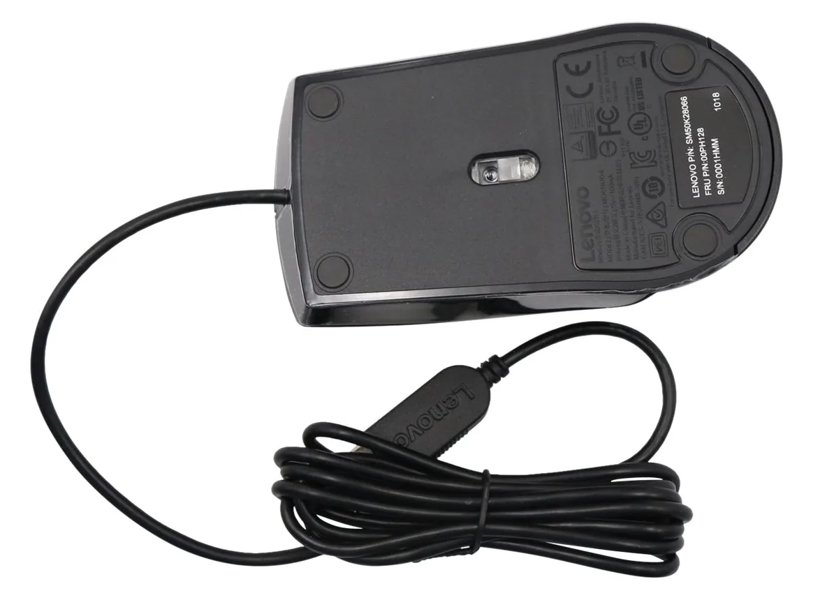Lenovo 00PH128 - Optisch - USB Typ-A - Schwarz, Ansicht 4