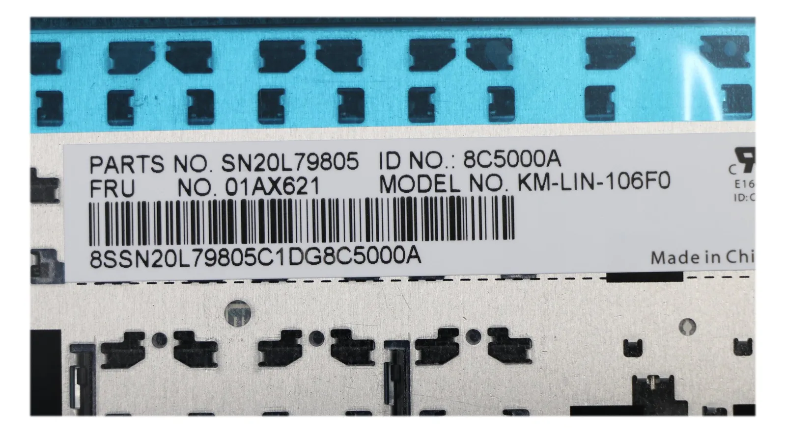 Lenovo 01AX621 - Tastatur - Lenovo - ThinkPad L570 - TL: Französisch, AZERTY, Ansicht 2