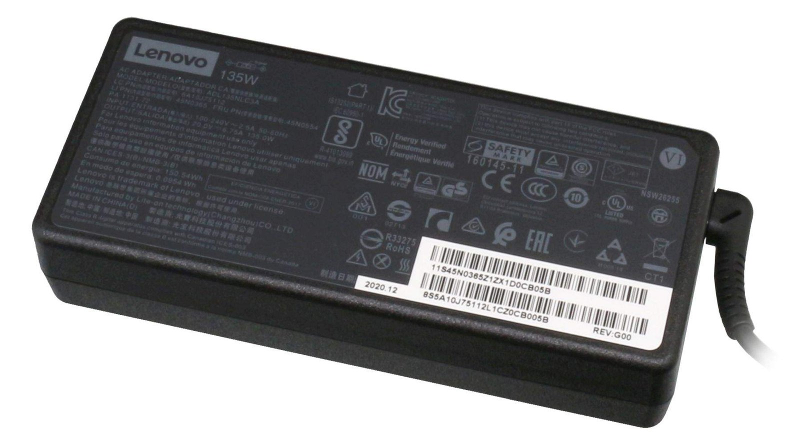 Lenovo AC Adapter Slim Tip includes power cable - PC-/Server Netzteil