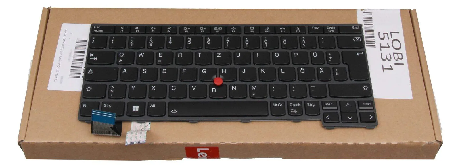 Lenovo Chicony - Ersatztastatur Notebook - mit Trackpoint - TL: Deutsch, QWERTZ, Ansicht 2